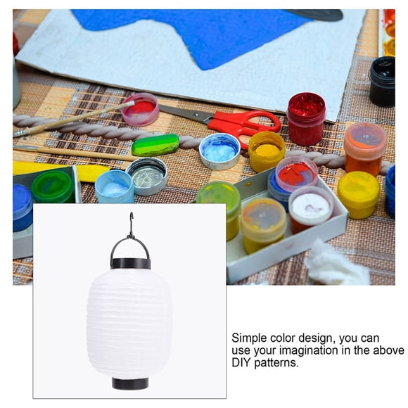 UPGRATOR 2Set Paper Lantern White Hanging Lamp for Japanese Style Bar Decoration