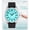GlowWhite, variant on Press-to-Glow Nurse Watch for Women and Men, 5ATM Waterproof Analog Watch with 24 Hour Military Time, Easy-to-Read Light-Up Dial, White