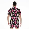 thumbnail image 2 of Dragon Fruit Pattern Short Sleeve Men'S Rompers, Food Lover Casual Summer Jumpsuits Outfit, 2 of 4