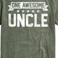 thumbnail image 3 of Instant Message - One Awesome Uncle - Men's Short Sleeve Graphic T-Shirt, 3 of 6