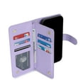 thumbnail image 6 of Wallet Case for iPhone 13, [TPU Shockproof Interior Case] Kickstand [RFID Blocking] Card Slot, Magnetic PU Leather Folio Cover Compatible,Flip Cover with Card Holder,With strap,Lightpurple, 6 of 7