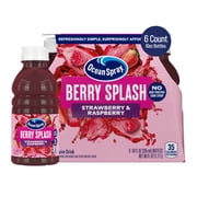 Ocean Spray Berry Splash Juice Drink, 10 Fl Oz Bottle, 6 Count