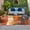 Orange, variant on Burnt Orange Brown Outdoor Rug 5x8 Ft, Non Slip Washable Area Rug, Farmhouse Ombre Abstract Mottled Art Patio Rugs Carpet Runner, Large Floor Mat for Indoor/Outdoor Deck Porch Camping
