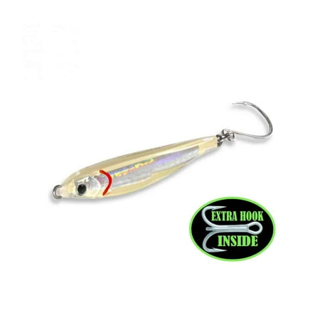 UPC: 0851927007630 | Fat Cow FMRJ28-BNE Epoxy Resin Fat Minnow Epoxy Resin Jig 1 OZ Bone