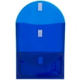 thumbnail image 2 of JAM Plastic Multi, Pocket Envelopes, Blue, 1/Pack, Hook & Loop, 9.8x11.8, 2 of 3
