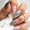 Almond Sliver, variant on Fofosbeauty 24 pcs Almond Fake Nails Tips, Medium Press on French Nails, Christmas Silver Silent Night