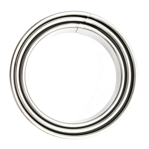3 moldes redondos de acero inoxidable para envoltorios de galletas y albóndigas, cortadores de galletas, utensilios de cocina, utensilios de repostería
