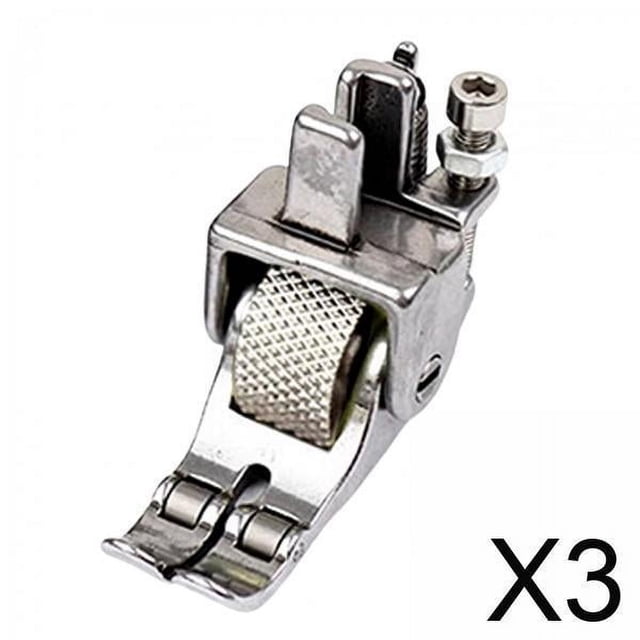 Prensatelas,Prensatelas para máquinas de coser industriales Cama plana,Pie guía ajustable para pespuntes acolchados,Prensatelas para cremalleras estrechas con borde decorativo,Piezas de