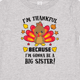 thumbnail image 4 of Inktastic Thanksgiving I'm Thankful Because I'm Gonna Be a Big Sister Girls Baby T-Shirt, 4 of 5