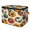 Multicolor 4, variant on ADECORIVY Snowflakes Black White Christmas Storage Bin with Lid, Decorative Storage Boxes Cube for Shelves, Foldable Storage Baskets Closet Clothes Organizer with Handles