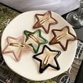 thumbnail image 4 of AWAYTR 5 Pcs Hollowed Star Hair Clips Star Snap Hairpins Sweet Headpiece Hair Barrettes Hair Accessories for Girls Dropship, 4 of 10