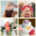 thumbnail image 6 of Uxcell Fake Silk Flower Heads Artificial Cherry Blossom Faux Flower Heads for DIY Craft Wedding Party Home Wreath Decoration Bright Red, 6 of 6