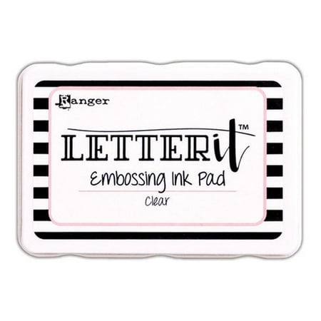 Embossing Stamp Pad - RGRLEI 58809 RANGER LETTER IT EMBOSSING INK PAD CLEAR