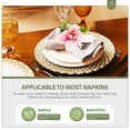 thumbnail image 6 of Raindrops Napkin Ring Holders Pink Plastic 6Pcs 3.1x2.4x2.0in, 6 of 6