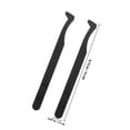 thumbnail image 2 of WRITWAA 10Pcs Black Plastic Craft Tweezers Bulk Set Ergonomic Design Durable Material for Arts Jewelry Electronics, 2 of 8