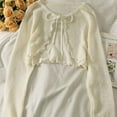 thumbnail image 3 of Women'S Chiffon Open Front Long Sleeve Summer Coat Cardigan Tops, 3 of 3
