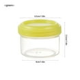 thumbnail image 2 of SUTENGDA Salad Dressing Container- 35ml Small Containers with Lids Leakproof Condiment Containers  Reusable Plastic Sauce Containers Stackable Small Dipping Sauce Cups Set Without BPA (4, 2 of 8