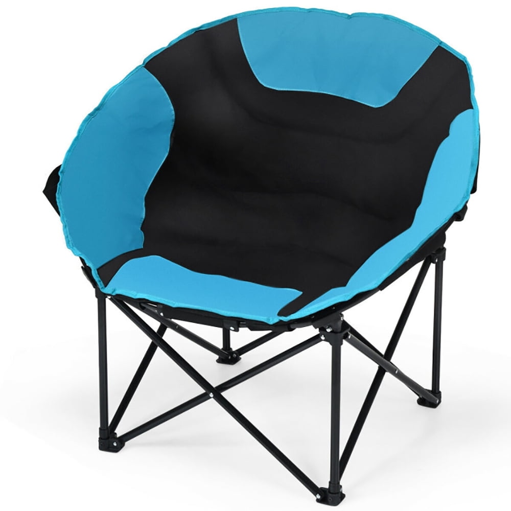 Aimee Lii Moon Saucer Steel Camping Chair Folding Padded Seat, Comfy Camping Chairs for Adults