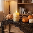 thumbnail image 5 of Steadline Decorative Light,Resin Skull Flameless LED Lamp,Simulated Flickering Light Effect,Spooky Ambient Lighting For Indoor Halloween Events And Themed Table Layouts(Beige), 5 of 7