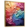 thumbnail image 2 of Designart "Radiant Spectrum Opt Art painting I" Abstract Floater Framed Wall Decor, 2 of 7