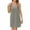 Gray, variant on Summer Beach Dresses for Womens 2025 Plus Size Fashion Casual Round Neck Sleeveless Solid Beach Sundresses Boho Dress Mini Dresses