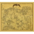 thumbnail image 2 of Unknown 22x20 White Modern Wood Framed Museum Art Print Titled - Cass County Texas - 1884, 2 of 4