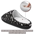 thumbnail image 4 of Wismoutput Music Instrument Fluffy Slippers Women's House Slippers with Anti-Slip Rubber Sole Non-Deformable and High Rebound Black Cotton Slippers, 4 of 7