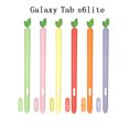 thumbnail image 2 of Pour Samsung Galaxy Tab S6 Lite Étui Crayon Housse Colorée pour Tablette S7 FE S8 Plus S9 Sac à Stylos Antidérapant Protection Étui en Silicone Rouge Étui pour S6 Pen, 2 of 6