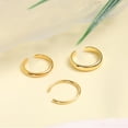thumbnail image 3 of 3pcs Adjustable Toe Rings, Thin Open Band Toe Rings Elegant Summer Beach Foot Jewellery for Woman, 3 of 7