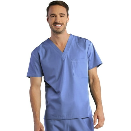 

red panda unisex v-neck solid scrub top