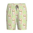 thumbnail image 6 of Daiia Rabbit With Tie Mens Woven Stretch Pajama Short,Short Pajama Pants-Medium, 6 of 7