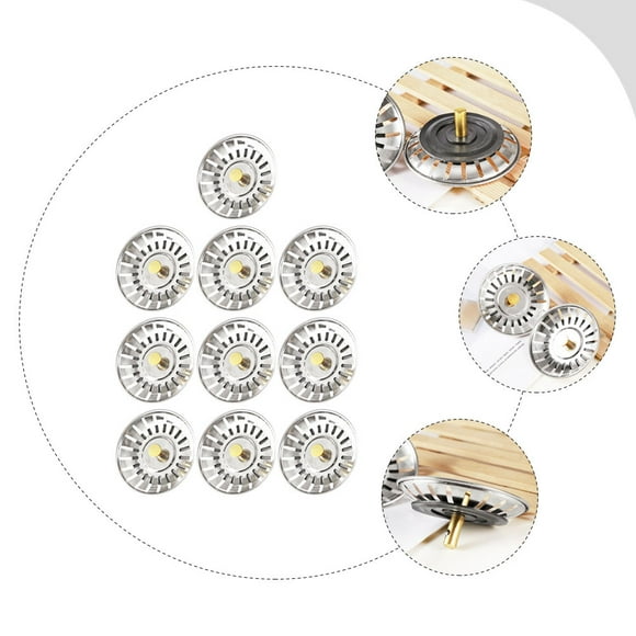 Minkissy 10pcs Sink Plug Stainless Steel Drain Plugs for Kitchen Use