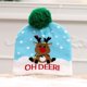 thumbnail image 1 of Gorro navideño luminoso para niños y adultos, cálido jersey de punto para otoño e invierno, gorro de felpa estampado, 1 of 6
