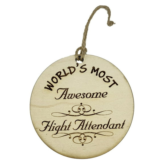 Worlds most Awesome Flight Attendant - Ornament