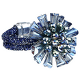 thumbnail image 1 of Handmade Navy Blue & AB Crystal Sparkle Bracelet For Women by Isabella Jewelry, 1 of 2