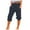 Navy, variant on Women Pants And Pocket Cotton Trousers Casual Cropped Solid Mid-Calf Length Female Trouserscozy Soft Comfortable Stylish