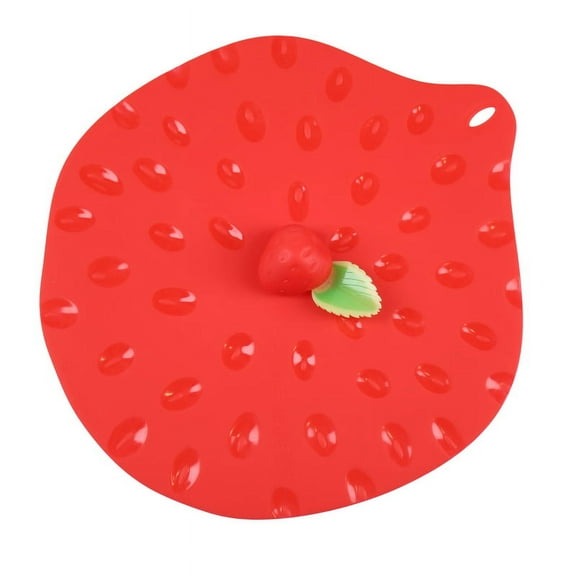 Lid Strawberry Sil Rnd9"