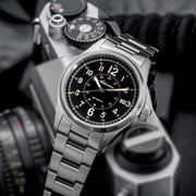 ADDIESDIVE Automatic Watches for Men, NH35 Movement, Sapphire Crystal, Diver 200M Water Resistant Stainless Steel Retro Analog Dress Watch Watch, Black Dial, AD2074