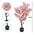 thumbnail image 3 of Bingirl Artificial Cherry Blossom Tree, Tall Potted Faux Cherry Blossom Tree Plants In Pot For Indoor Home Decor, Fake Cherry Blossom Tree With Lifelike Trunk, 3 of 8