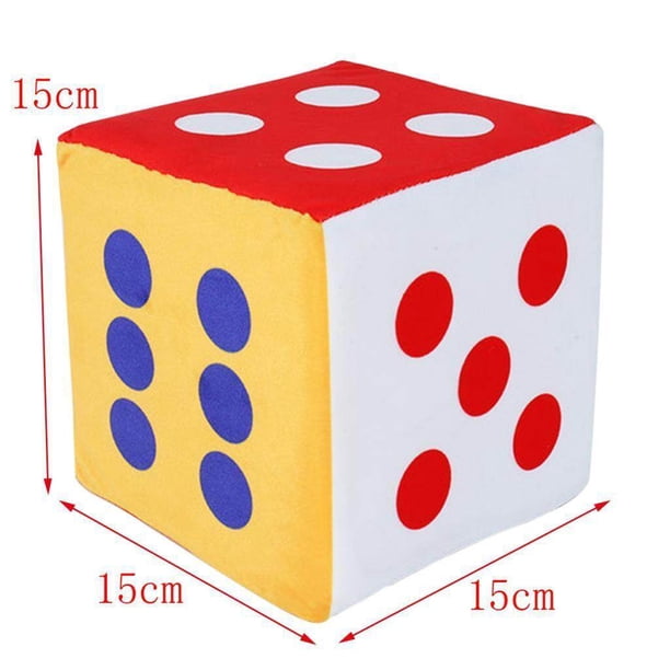 Dé Géant En Mousse 19x19x19 Cm – Bleu – Jeux De Société, Extérieur – Inodore, Léger – Tout Public