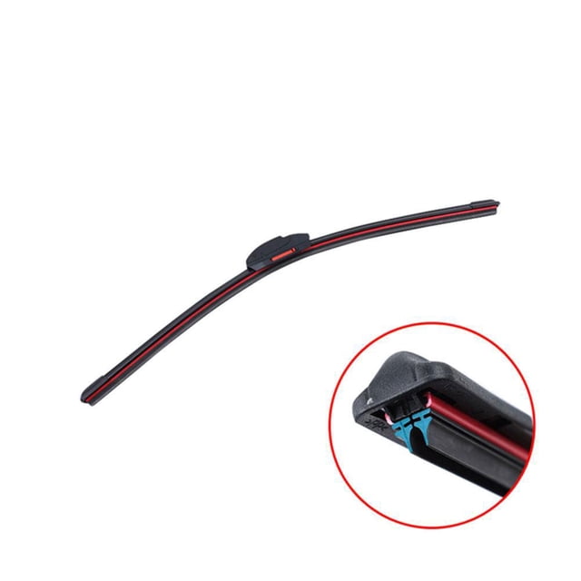 Car Wiper Blades Universal Frameless Bracketless Soft Strip Rubber Blade Windshield Wipers