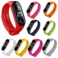 thumbnail image 3 of Trayknick M3 Children Solid Color Adjustable Strap LED Digital Electronic Wrist Watch, 3 of 13