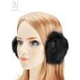thumbnail image 3 of Gustave Women Plush Faux Fur Ear Muffs Winter Warm Outdoor EarMuffs Cold Weather Ear Warmer Cozy Soft Ear Covers, Pink, 3 of 10
