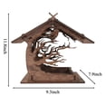 thumbnail image 3 of Comedero para pájaros Irfora Comedero para pájaros Casa de pájaros Montaje de bricolaje Tablero de madera Nido de pájaros Jardín al aire libre Casa de pájaros Irfora Comedero para pájaros, 3 of 7