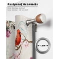 thumbnail image 6 of nqOlkjepod Outdoor Curtains for Patio Waterproof, Spring Birds Floral Outdoor Privacy Panels Grommet, Farmhouse Botanical Burlap Blackout Outside Curtains for Porch/Cabana/Pergola 54"x95", 1 Panel, 6 of 8
