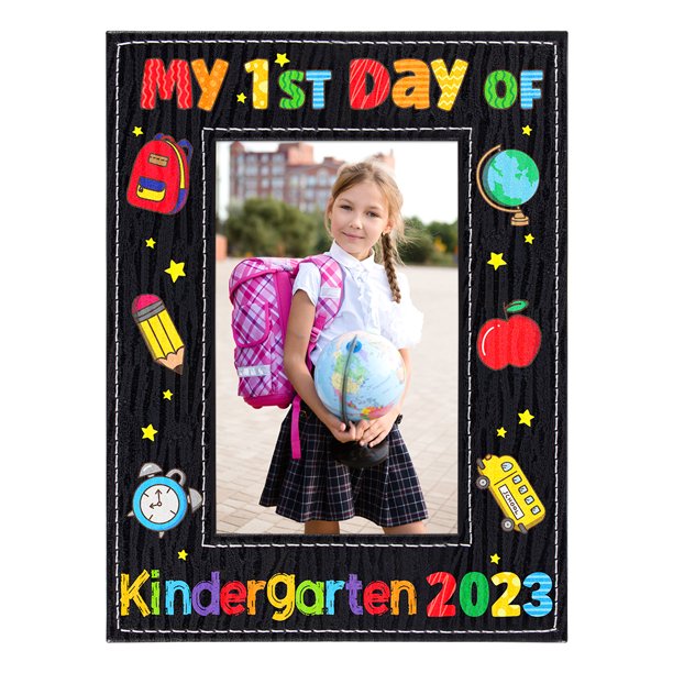 WaaHome My First Day Of Kindergarten Picture Frame 2023 First Day Of waahome-my-first-day-of-kindergarten-picture-frame-2023-first-day-of