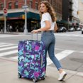thumbnail image 5 of Stretch Luggage Cover XL(29-32in)– Elastic Travel Suitcase Protector with Handle Openings & Bottom Closure, Washable Polyester Spandex Suitcases Cover, Abstract Geometry Print, 5 of 5