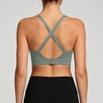 thumbnail image 6 of Lixiuxyad Sports Bras for Women Crossback Wireless Support Yoga Bra With Seamless Cup Design For Comfortable Motion And Secure Fit,Green, 6 of 7