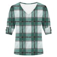 thumbnail image 6 of ATENAR Shirts for Women Soft Lightweight Womens Shirts Loose Tee Green 2XL, 6 of 6