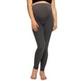 thumbnail image 2 of Felina Velvety Soft Maternity Leggings For Women - Yoga Pants For Women, Maternity Clothes - (2-Pack), 2 of 5